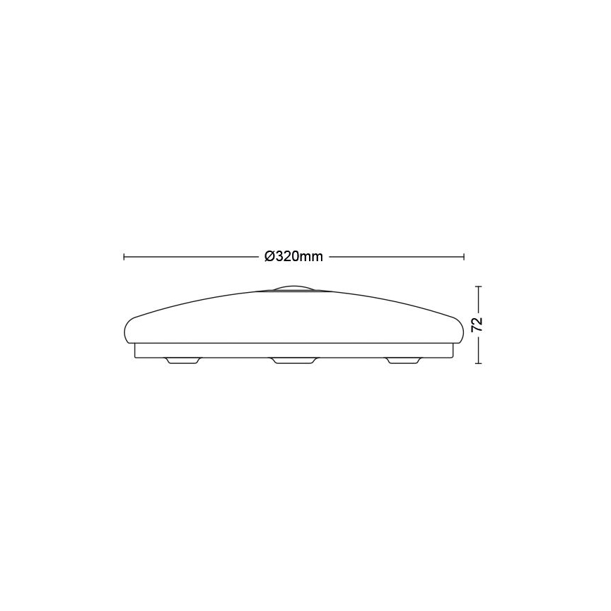 Philips - LED Plafon z czujnikiem LED/16W/230V 2700K