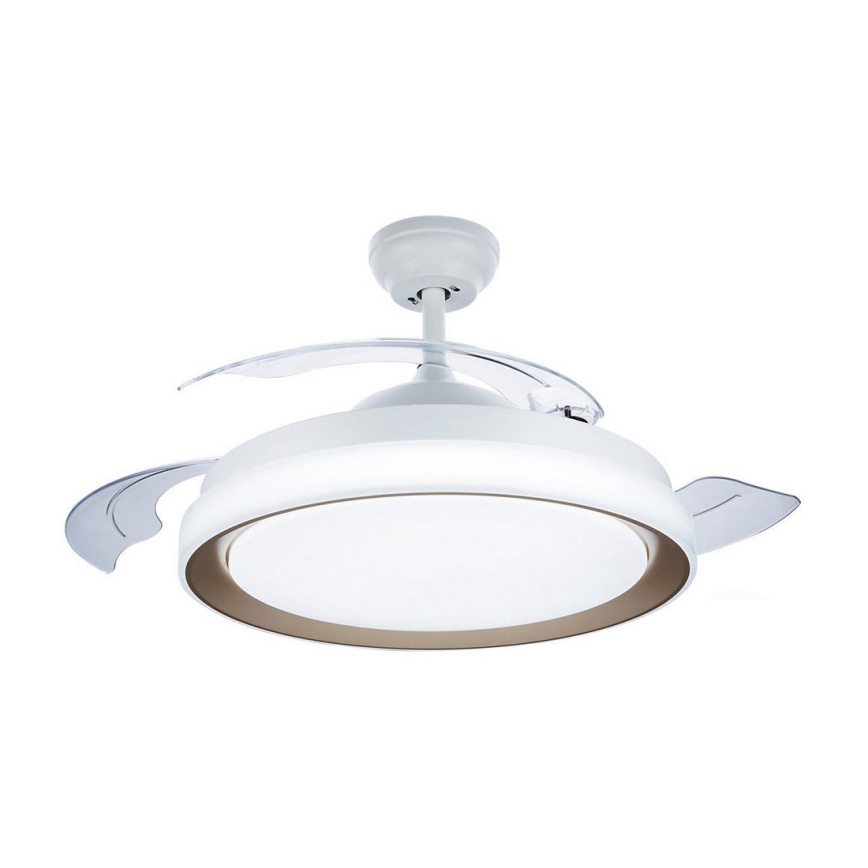 Philips-LED Plafon z wentylatorem LED/35W/230V 5500/4000/2700K + pilot zdalnego sterowania złoty