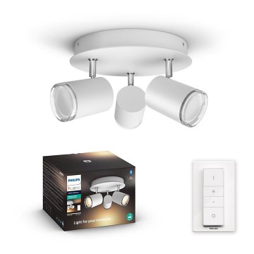 Philips - LED regulowane oświetlenie łazienkowe Hue ADORE 3xGU10/5W/230V IP44 + pilot zdalnego sterowania