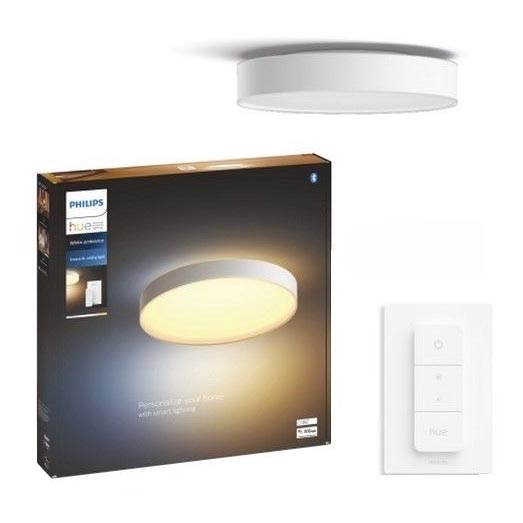 Philips - LED regulowane oświetlenie sufitowe Hue LED/48W/230V 2200-6500K śr. 551 mm białe + pilot zdalnego sterowania