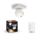 Philips - LED regulowane punktowe oświetlenie Hue BUCKRAM 1xGU10/5W/230V + pilot zdalnego sterowania