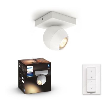 Philips - LED regulowane punktowe oświetlenie Hue BUCKRAM 1xGU10/5W/230V + pilot zdalnego sterowania