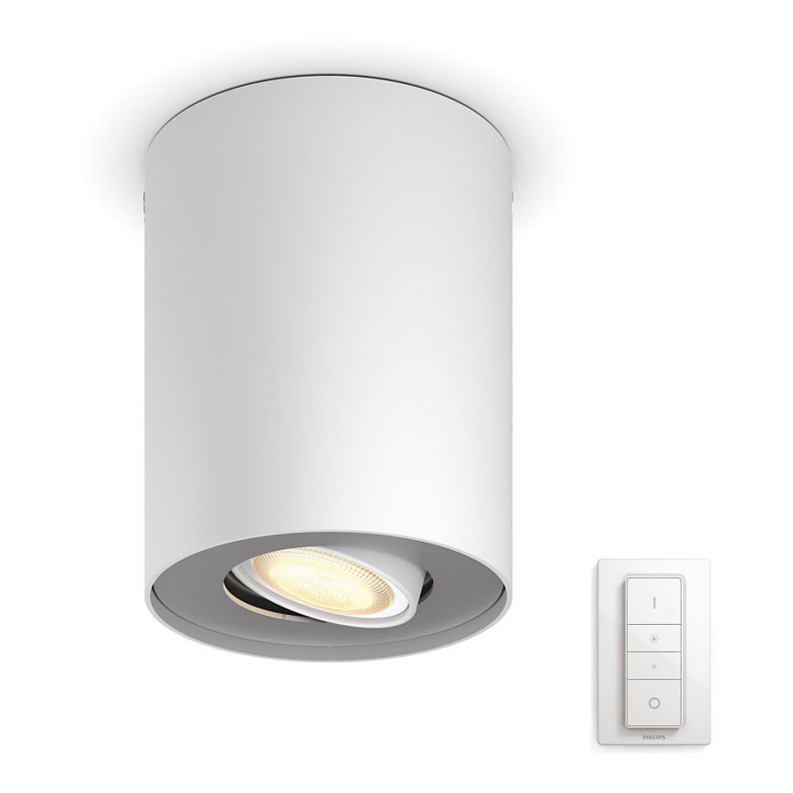 Philips - LED regulowane punktowe oświetlenie Hue PILLAR 1xGU10/5,5W + pilot zdalnego sterowania