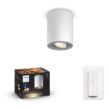Philips - LED regulowane punktowe oświetlenie Hue PILLAR 1xGU10/5W/230V + pilot zdalnego sterowania