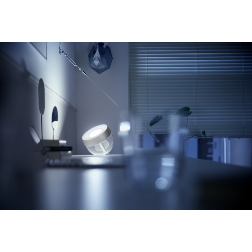 Philips - LED Lampa stołowa Hue IRIS LED/10W/230V srebrny