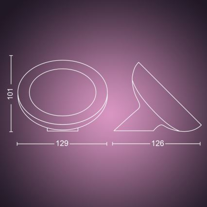 Philips - LED RGB ściemnialna lampa stołowa Hue BLOOM LED/7,1W/230V