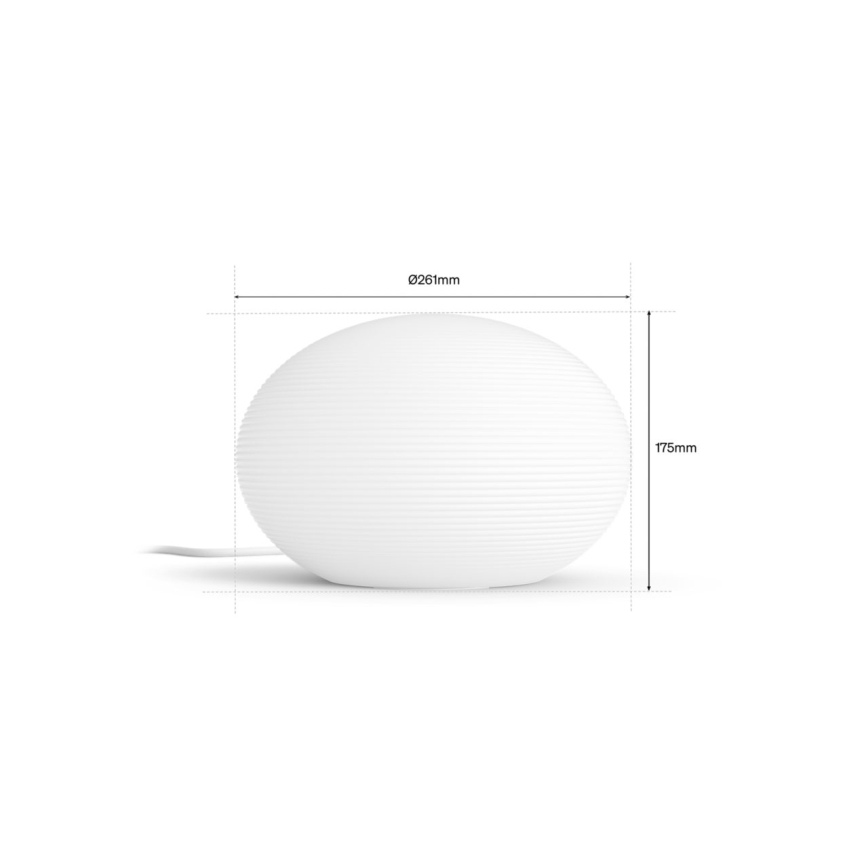 Philips - LED RGB Ściemnialna lampa stołowa Hue FLOURISH White And Color Ambiance 1xE27/8,1W/230V 1000-20000K