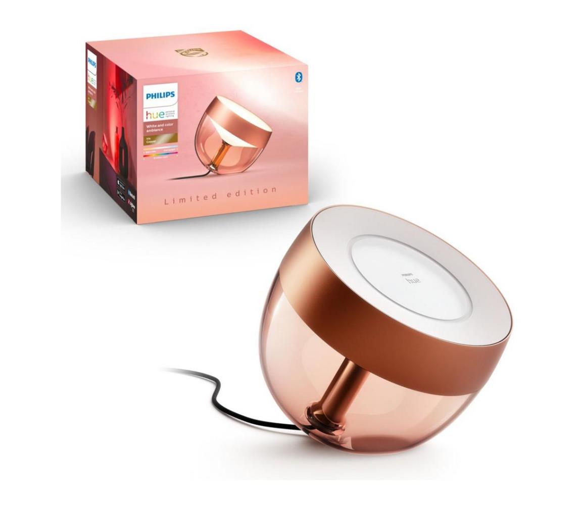 Philips - LED RGB Ściemnialna lampa stołowa Hue IRIS LED/10W/230V miedziana