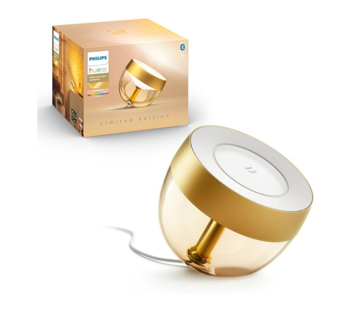 Philips - LED RGB Ściemnialna lampa stołowa Hue IRIS LED/8,2W/230V złota