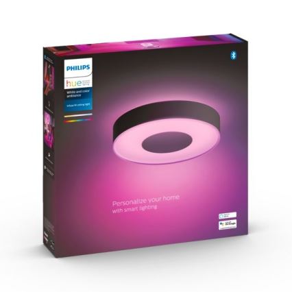 Philips - LED RGB ściemnialna oprawa sufitowa Hue INFUSE LED/33,5W/230V 2000-6500K śr. 381 mm czarna