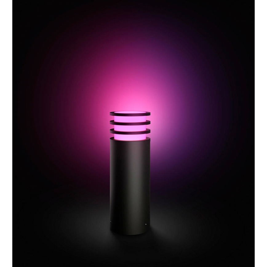 Philips - LED RGB ściemnialna lampa zewnętrzna Hue LUCCA 1xE27/8,1W/230V 25 cm 1000-20000K IP44