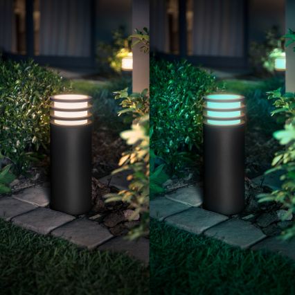 Philips - LED RGB ściemnialna lampa zewnętrzna Hue LUCCA 1xE27/8,1W/230V 25 cm 1000-20000K IP44