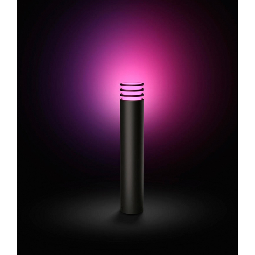 Philips - LED RGB ściemnialna lampa zewnętrzna Hue LUCCA 1xE27/8,1W/230V 77 cm 1000-20000K IP44