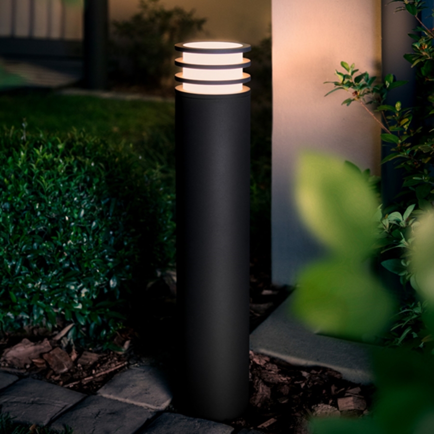 Philips - LED RGB ściemnialna lampa zewnętrzna Hue LUCCA 1xE27/8,1W/230V 77 cm 1000-20000K IP44