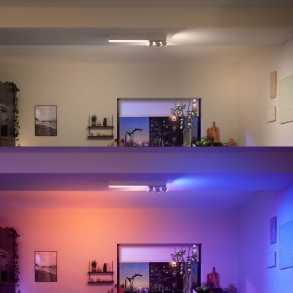 Philips - LED RGB Ściemnialne oświetlenie punktowe LED/25W/230V + 3xGU10/5,7W