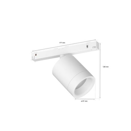 Philips - LED RGB Ściemnialne oświetlenie punktowe do systemu szynowego Hue PERIFO LED RGB/5,2W/24V 2000-6500K