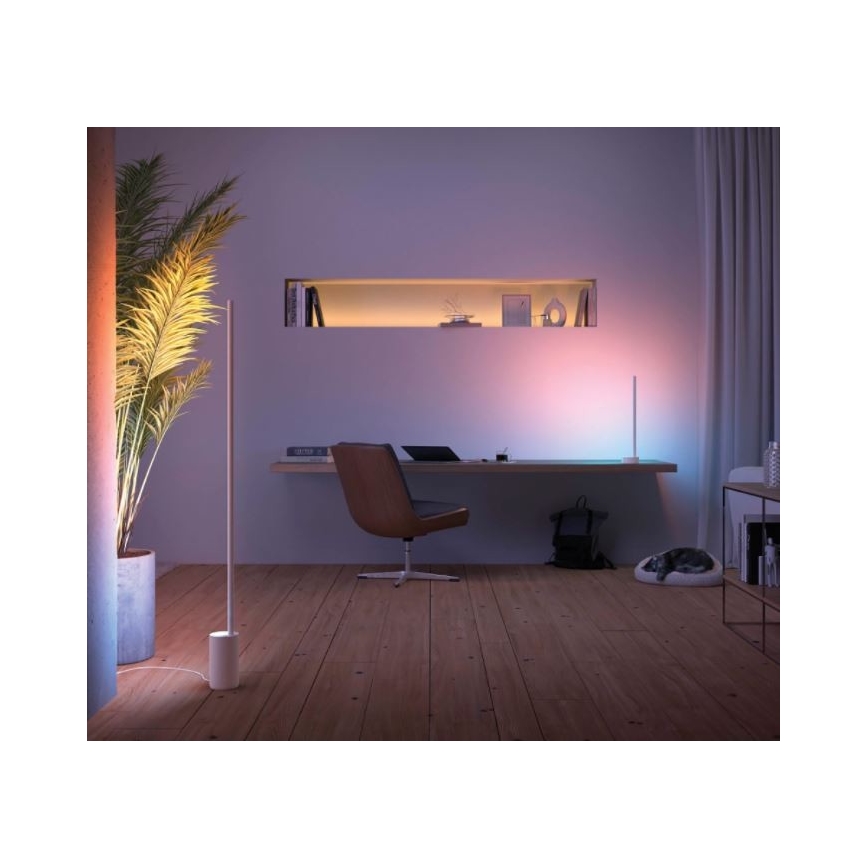 Philips - LED RGB Ściemniana lampa stołowa Hue SIGNE LED/12W/230V 2000-6500K biała