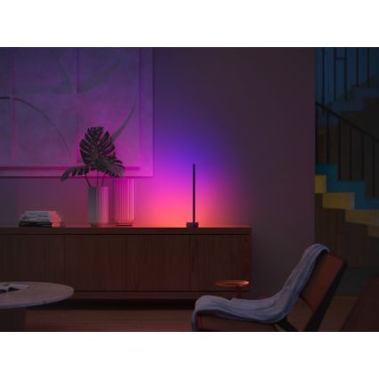 Philips - LED RGB Ściemniana lampa stołowa Hue SIGNE LED/12W/230V 2000-6500K czarna