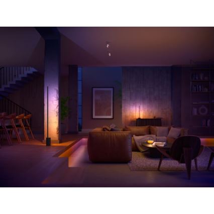 Philips - LED RGB Ściemniana lampa stołowa Hue SIGNE LED/12W/230V 2000-6500K czarna