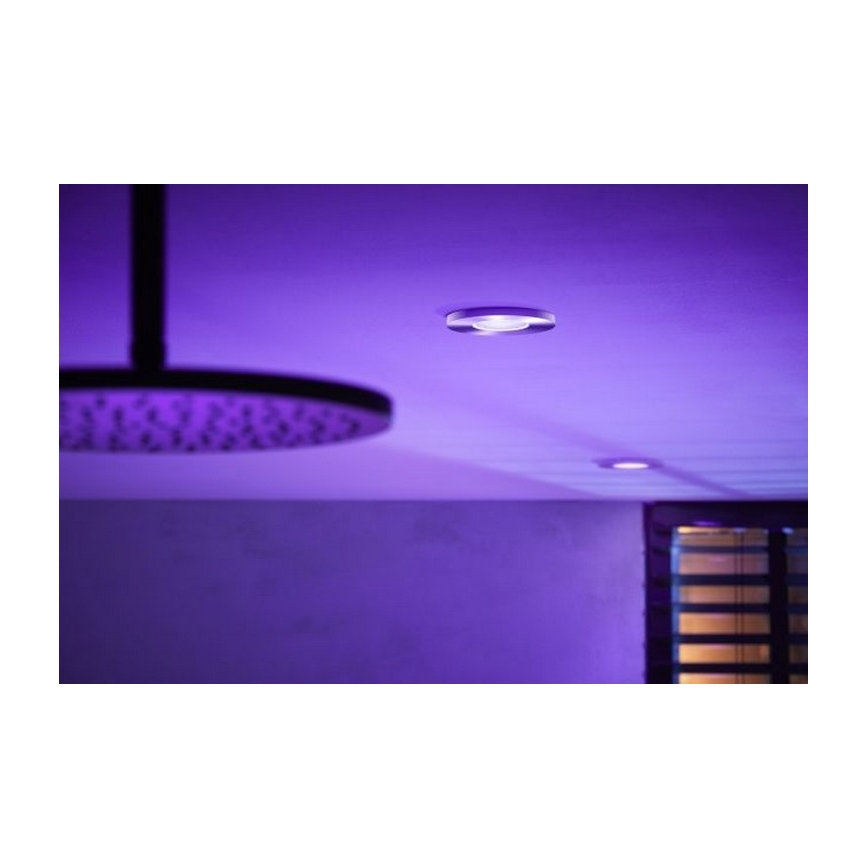 Philips - LED RGB Ściemniane oświetlenie łazienkowe Hue XAMENTO 1xGU10/5,7W/230V IP44 2000-6500K