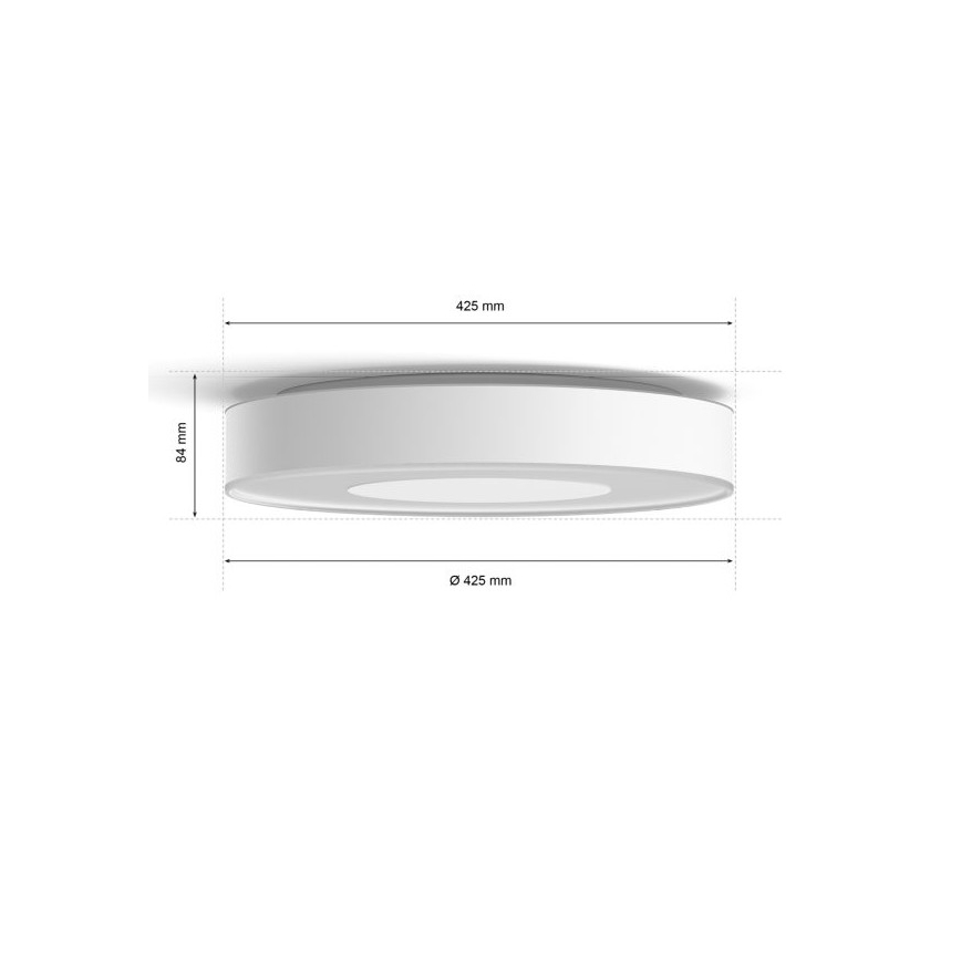 Philips - LED RGB Ściemniany Hue INFUSE LED/52,5W/230V 2000-6500K śr. 425 mm biały
