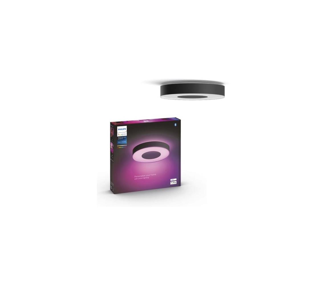 Philips-LED RGB Ściemniany plafon Hue LED/52,5W/230V śr. 425 mm czarny
