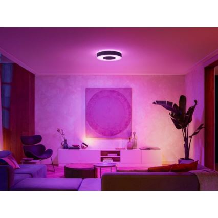 Philips - LED RGB Ściemniany plafon Hue INFUSE LED/52,5W/230V 2000-6500K śr. 425 mm czarny