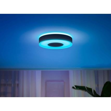 Philips - LED RGB Ściemniany plafon Hue INFUSE LED/52,5W/230V 2000-6500K śr. 425 mm czarny