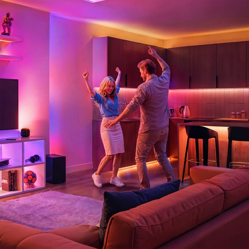 Philips - LED RGB+TW Ściemnialna lampa stołowa SMART LED/9W/230V 2200-6500K Wi-Fi