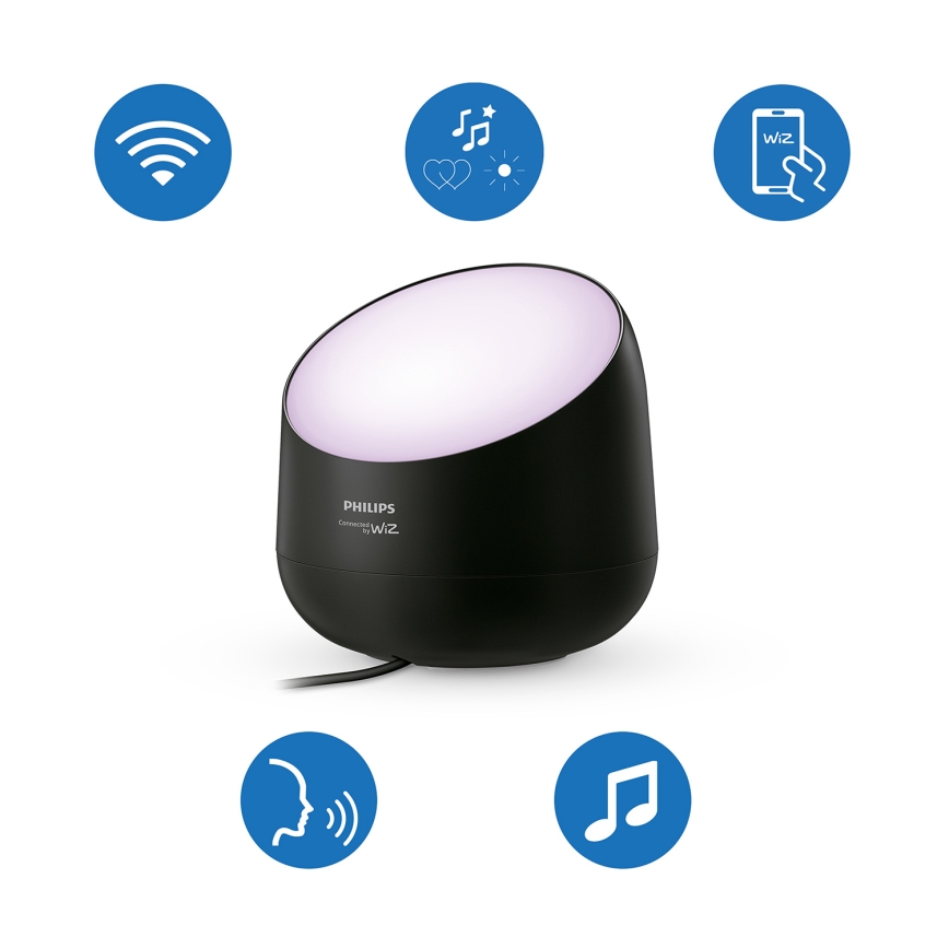 Philips - LED RGB+TW Ściemnialna lampa stołowa SMART LED/9W/230V 2200-6500K Wi-Fi