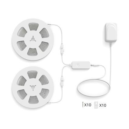 Philips - Taśma LED RGBIC ściemnialna SMART STRIP 2x5m LED/21W/230V 2700-6500K Wi-Fi