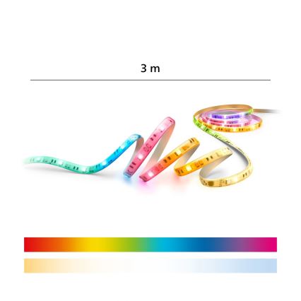 Philips - Ściemnialna taśma LED RGBIC SMART STRIP 3 m LED/13W/230V 2700-6500K Wi-Fi