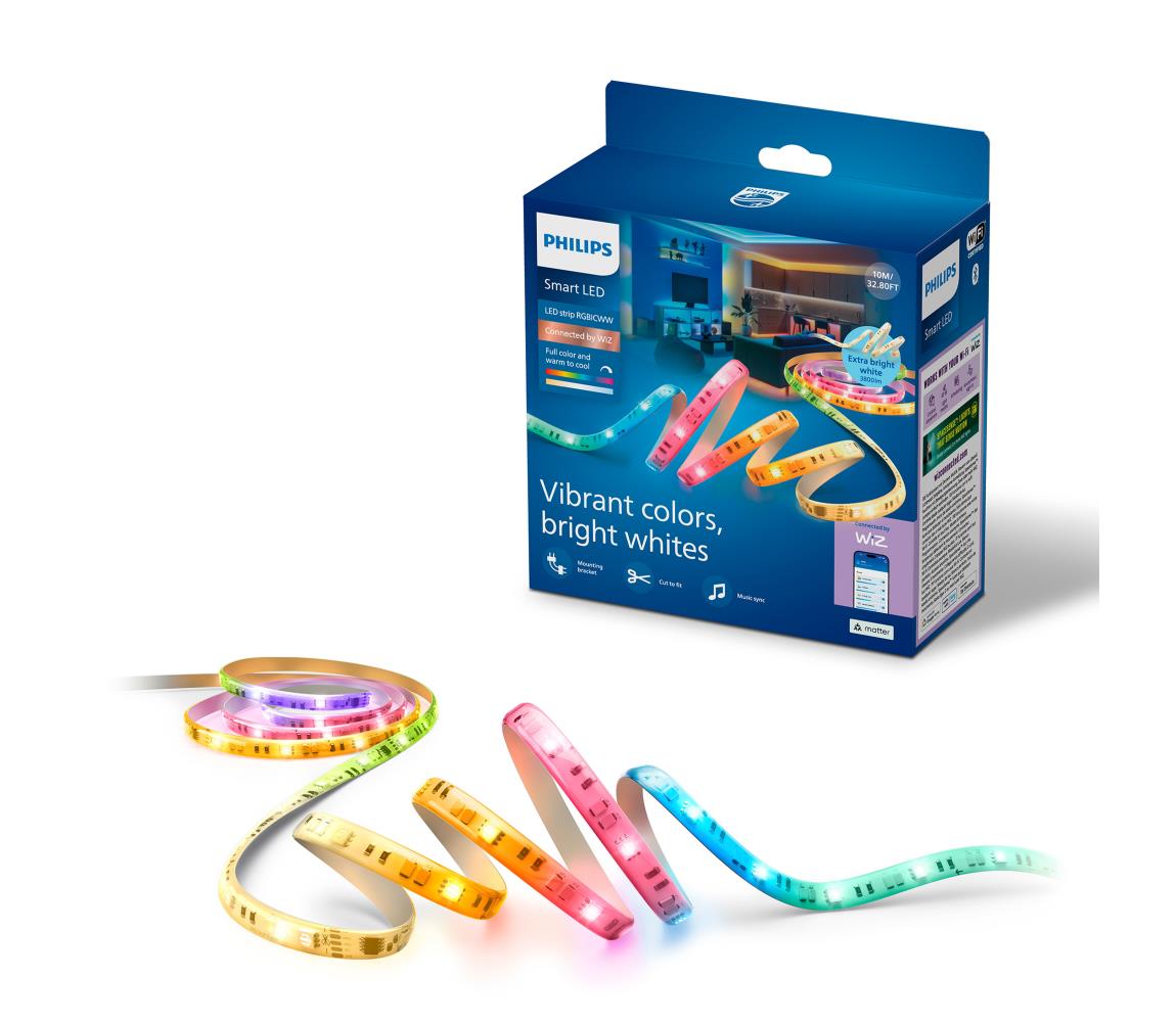 Philips - LED RGBIC ściemnialny pasek SMART STRIP 10m LED/43W/230V 2700/6500K Wi-Fi