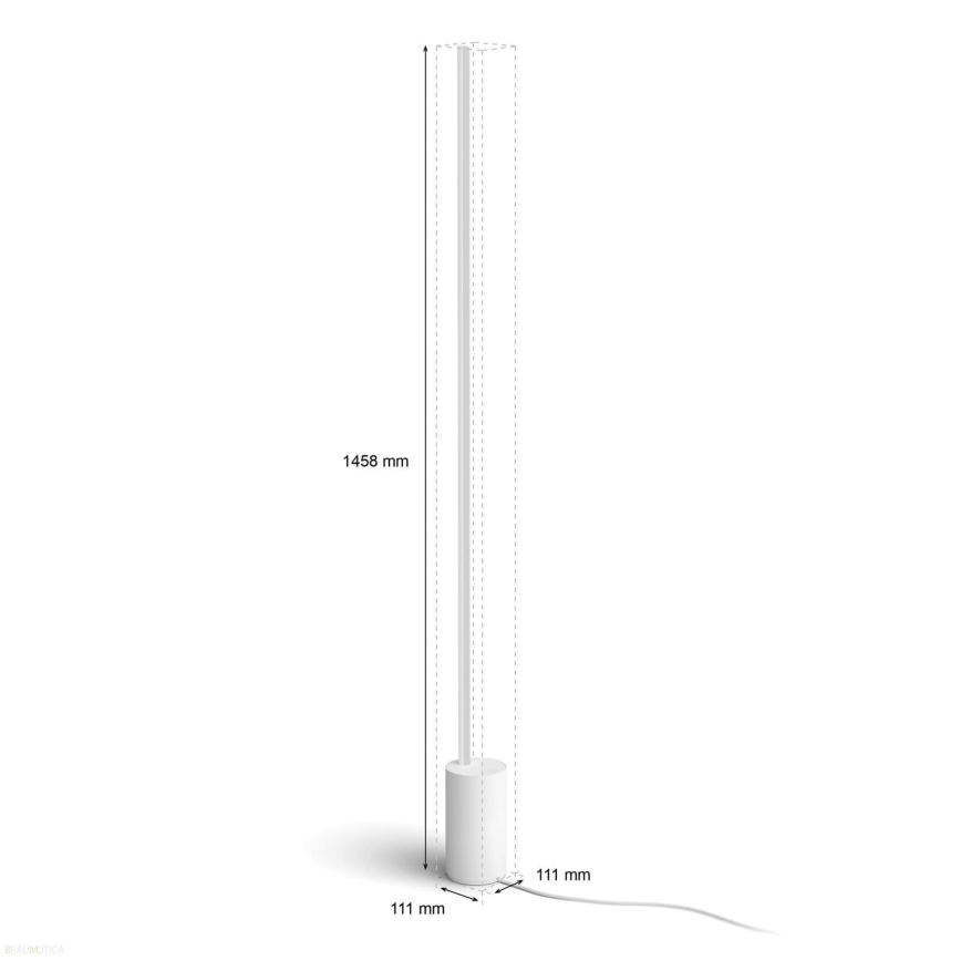 Philips - LED RGBW Lampa podłogowa ściemnialna Hue SIGNE LED/29W/230V 2000-6500K biała