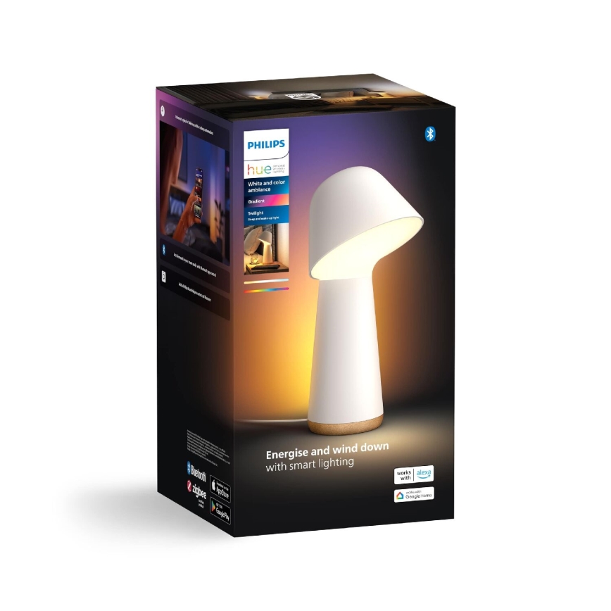 Philips - LED RGBW Lampa ściemnialna stołowa Hue TWILIGHT LED/13,4W/230V 2000-6500K