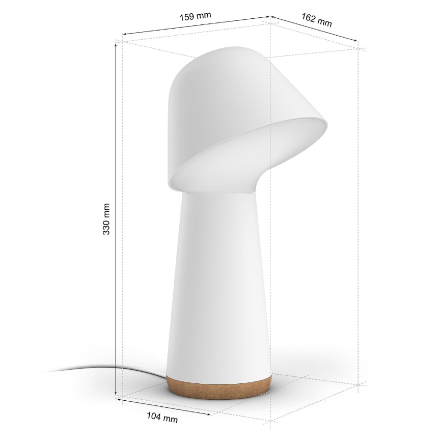Philips - LED RGBW Lampa ściemnialna stołowa Hue TWILIGHT LED/13,4W/230V 2000-6500K