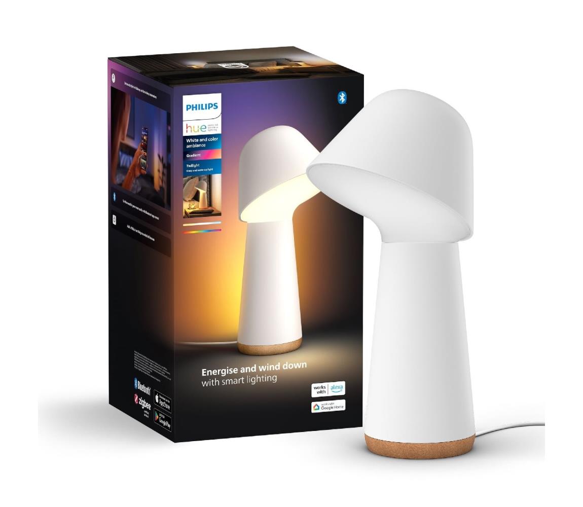 Philips-LED RGBW Lampa ściemnialna stołowa Hue TWILIGHT LED/13,4W/230V 2000-6500K