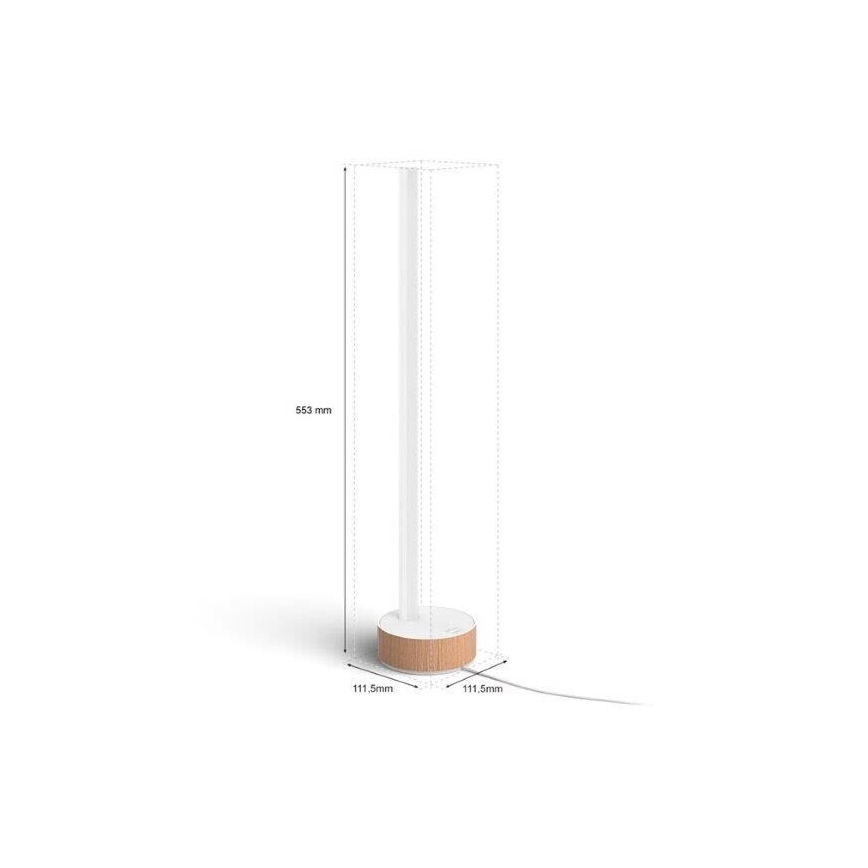 Philips - LED RGBW Lampa stołowa ściemnialna Hue SIGNE LED/11,8W/230V 2000-6500K