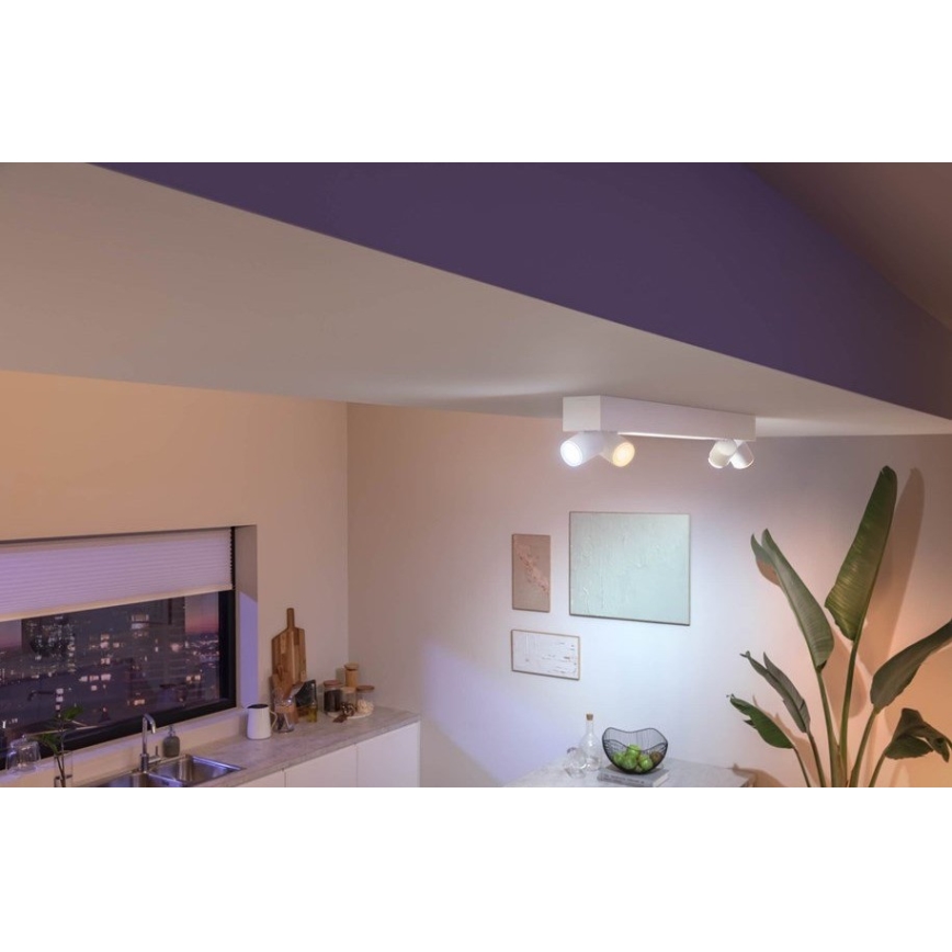 Philips - LED RGBW Ściemnialne oświetlenie punktowe Hue CENTRIS LED/40W/230V + 4xGU10/5,7W