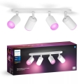 Philips - LED RGBW Oświetlenie punktowe ściemnialne Hue FUGATO 4xGU10/4,2W/230V 2000-6500K biały