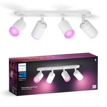 Philips - LED RGBW Oświetlenie punktowe ściemnialne Hue FUGATO 4xGU10/4,2W/230V 2000-6500K biały