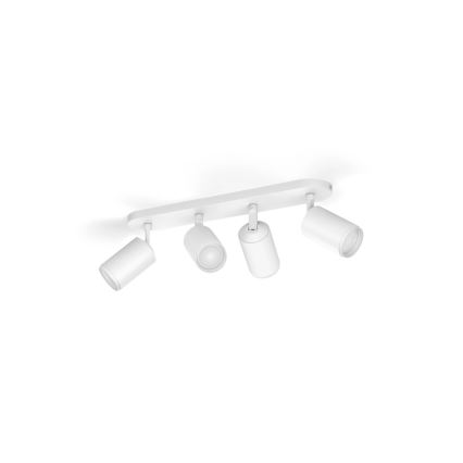 Philips - LED RGBW Oświetlenie punktowe ściemnialne Hue FUGATO 4xGU10/4,2W/230V 2000-6500K biały