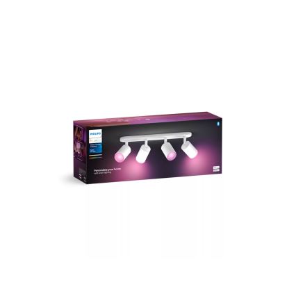 Philips - LED RGBW Oświetlenie punktowe ściemnialne Hue FUGATO 4xGU10/4,2W/230V 2000-6500K biały