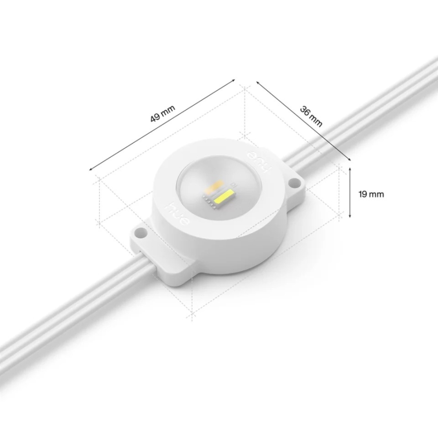 Philips - LED RGBW Przedłużana, ściemnialna girlanda zewnętrzna Hue FESTAVIA 16 × LED 9 m 1000–20000 K IP65