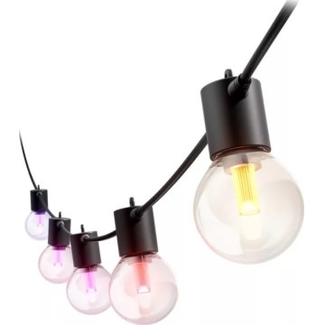 Philips – LED RGBW, przedłużany, ściemnialny łańcuch świetlny do użytku zewnętrznego Hue FESTAVIA, 10 x LED, 7 m, IP65