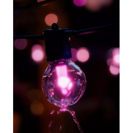 Philips - LED RGBW Przedłużany, ściemnialny zewnętrzny łańcuch świetlny Hue FESTAVIA 20xLED 14m IP65