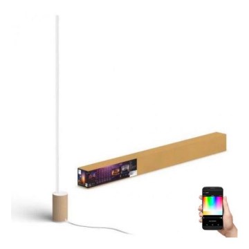 Philips - LED RGBW Regulowana lampa stojąca Hue SIGNE LED/29W/230V 2000-6500K beżowa