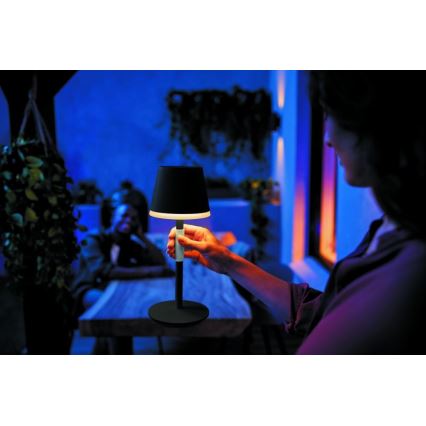 Philips - LED RGBW Ściemnialna zewnętrzna lampka dotykowa Hue GO LED/6,2W/230V 2000-6500K IP54