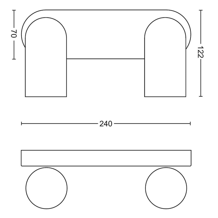 Philips - LED RGBW ściemnialna oprawa punktowa PONGEE 2xGU10/4,8W/230V 3000K biała + pilot zdalnego sterowania