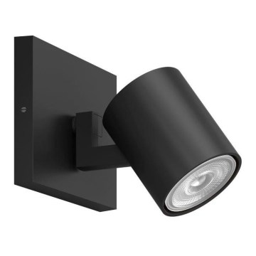 Philips - LED RGBW ściemnialna oprawa punktowa RUNNER 1xGU10/6,5W/230V 2700-6500K czarna